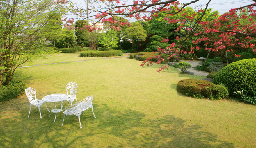 四季折々の風情で撮影できる日本庭園